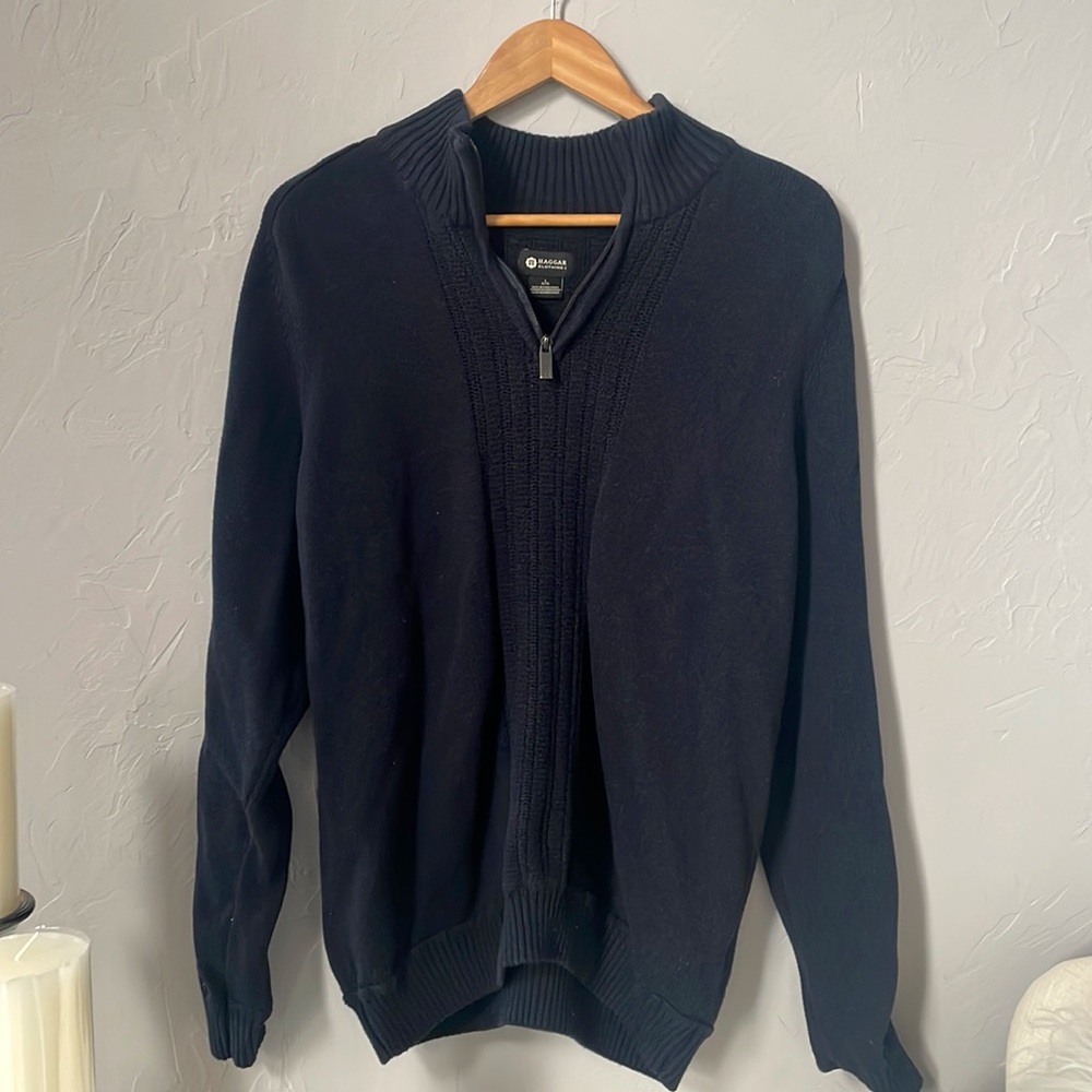Haggar Clothing Men's Navy Sweater